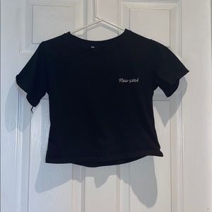 black tee from romwe